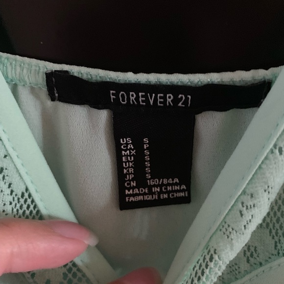 Forever 21 sea foam green slip dress - Picture 3 of 3